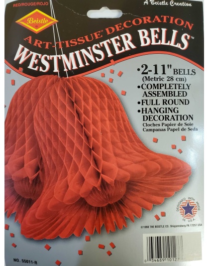 Large Red Westminster Bells