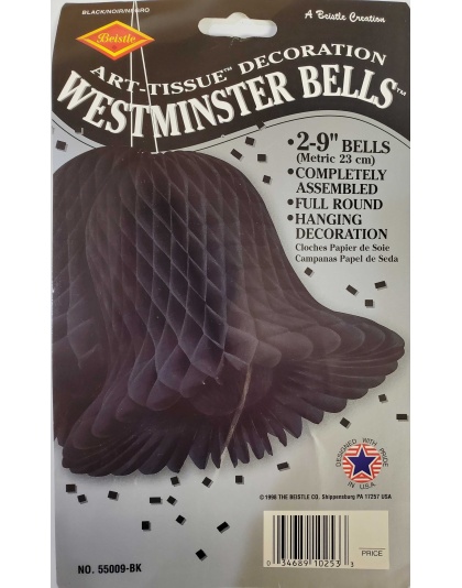 Medium Black Westminster Bells