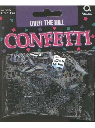 OVER THE HILL - confetti