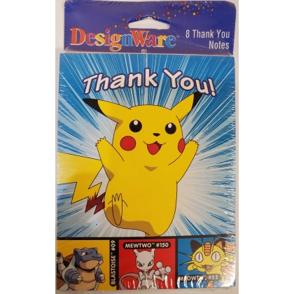 Pokemon Thank You Cards