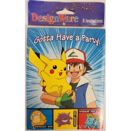 Pokemon invitations party