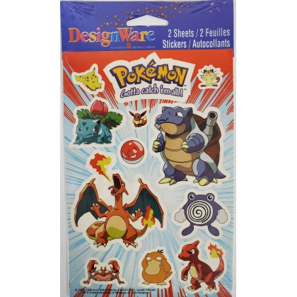 Pokemon sticker sheets