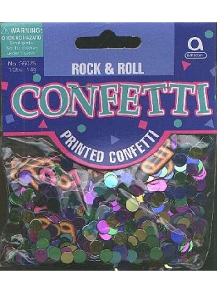 ROCK and ROLL confetti