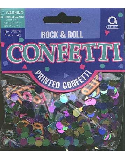 ROCK and ROLL confetti