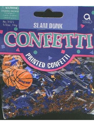 SLAM DUNK basketball confetti