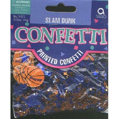 SLAM DUNK basketball confetti