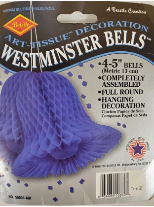 Small Blue Westminster Bells