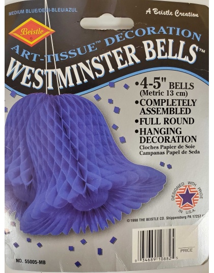 Small Blue Westminster Bells