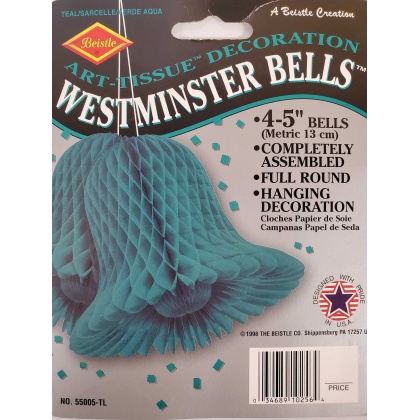 Small Teal Westminster Bells