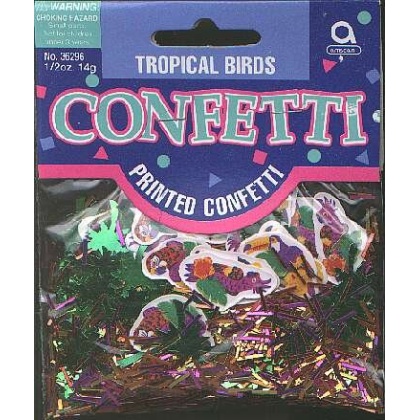 TROPICAL BIRDS confetti