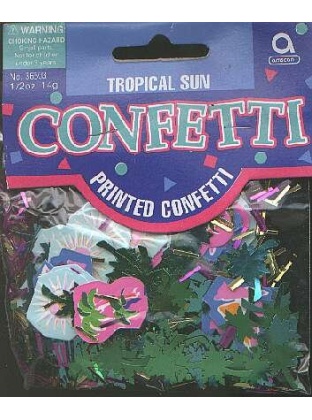 TROPICAL SUN confetti