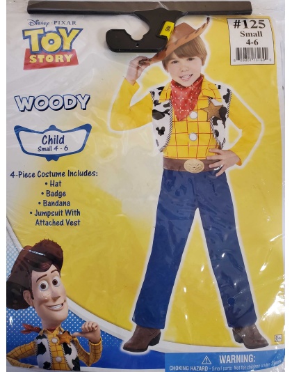 Toy Story's Woody Costume - Small (Ages 4-6)