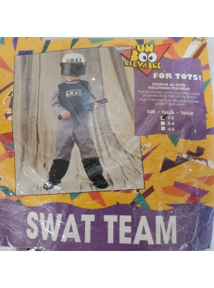 Un-Boo-Lievable for Tots Swat Team Costume - Toddler (Ages 3-4)