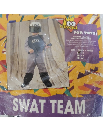 Un-Boo-Lievable for Tots Swat Team Costume - Toddler (Ages 3-4)