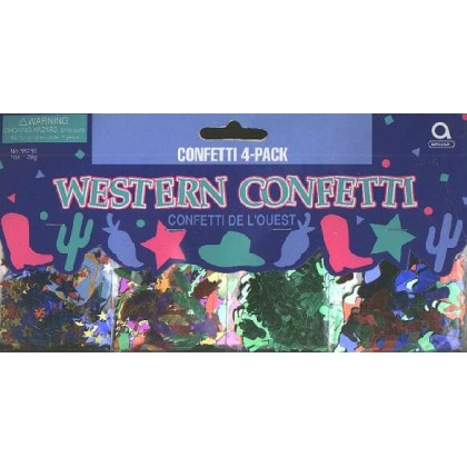 WESTERN confetti 4 pack