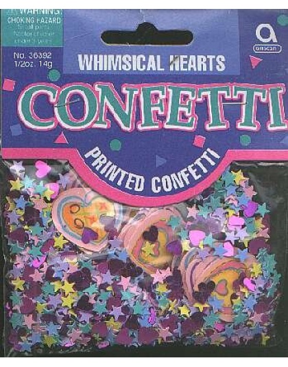 WHIMSICAL HEARTS confetti