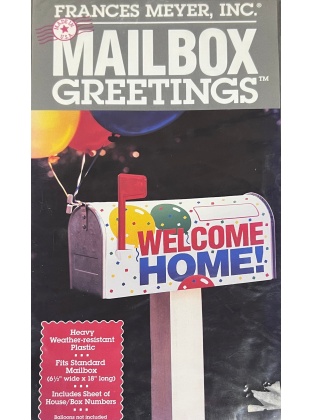 Welcome Home Mailbox Greetings 6 1/2" x 18"