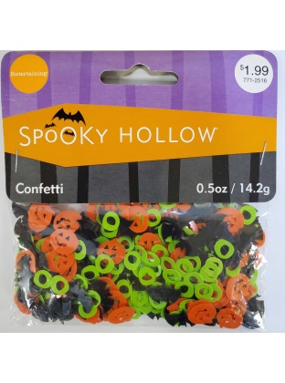 Entertaining Spooky Hollow Confetti - Pumpkins and Bats