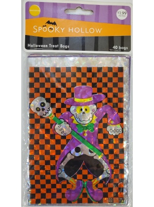 Entertaining Spooky Hollow Halloween Treat Bags - Dancing Skeleton