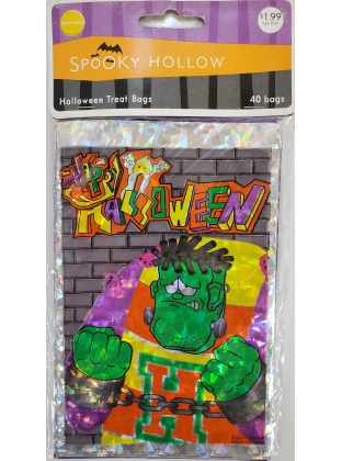 Entertaining Spooky Hollow Halloween Treat Bags - Frankenstein