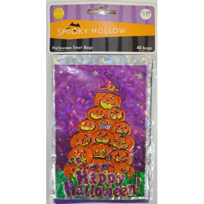 Entertaining Spooky Hollow Halloween Treat Bags - Pumpkin Stack