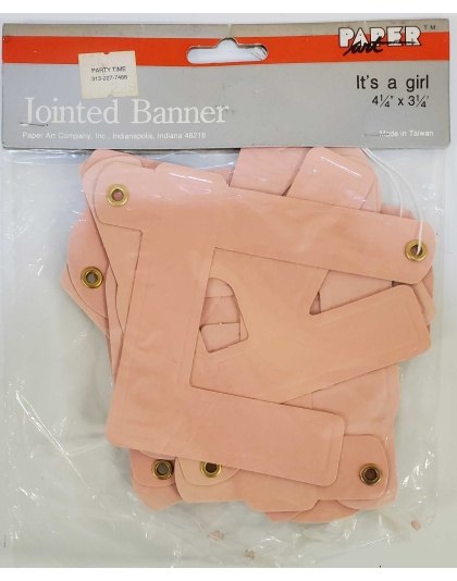 It's a Girl! Jointed Banner