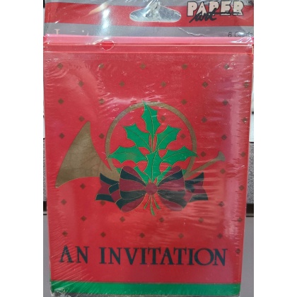 Paper An Invitation Christmas Horn- 8 Pack