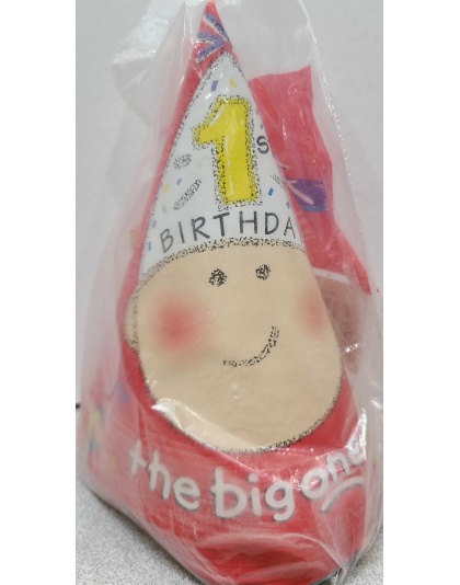 Paper Art 1st Birthday The Big One Party Hats - 8 count