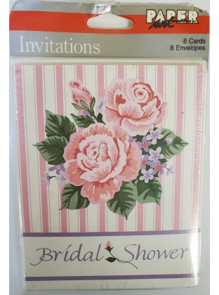 Paper Art Bridal Shower Invitations - 8 Count