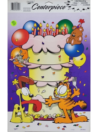 Paper Art Centerpiece - Self Standing Garfield Party Decoration