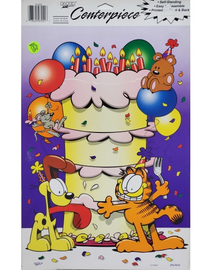 Paper Art Centerpiece - Self Standing Garfield Party Decoration