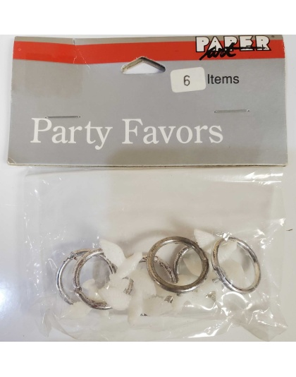 Paper Art Dove Ring Party Favors