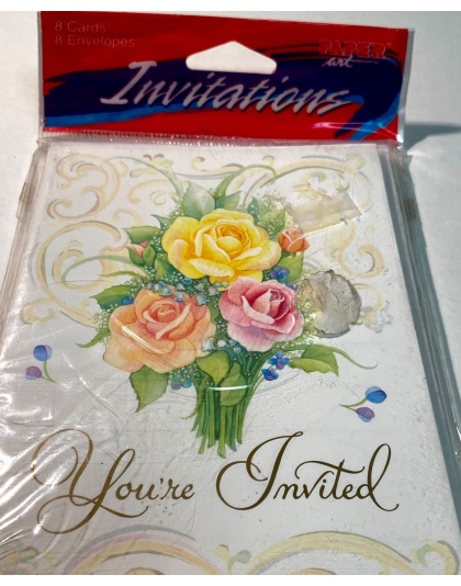 Paper Art Eternal Love Invitations - 8 Pack