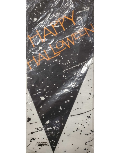 Paper Art Happy Halloween Table Cover