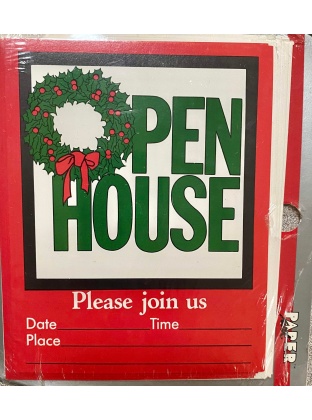 Paper Art Open House Invitations - 8 Pack