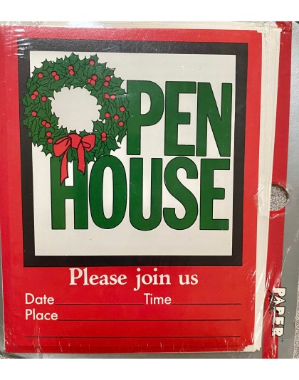 Paper Art Open House Invitations - 8 Pack