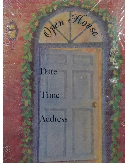 Paper Art Open House Party Invitations - 8 Pack