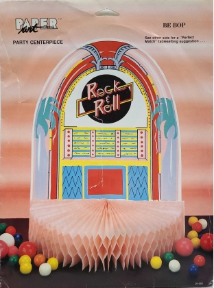 Paper Art Party Be Bop Jukebox Centerpiece Rock & Roll