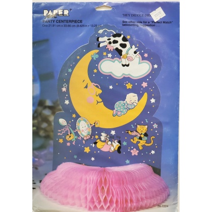 Paper Art Party Centerpiece - Hey Diddle Diddle Honeycomb Birthday Party Decoration
