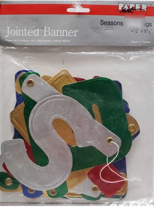 Paper Art Seasons Greetings Jointed Banner