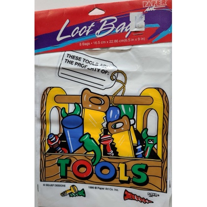 Paper Art Tool Themed Loot Bags - 8 count