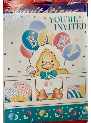 Paper Art You're Invited Baby Invitations - 8 Pack