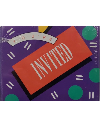 Paper Art You're Invited Purple Birthday Invitations - 8 Pack