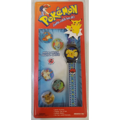 Pokemon mix & match Digital Watch PIKACHU AND MORE