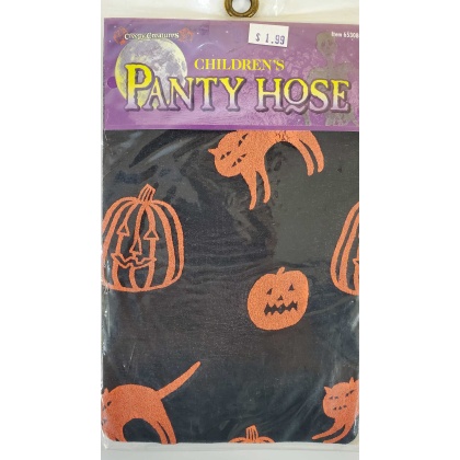 Creepy Creatures - Children's Panty Hose - Pumpkins, Cats, and Ghosts