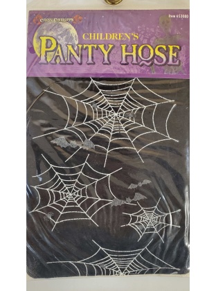 Creepy Creatures - Children's Panty Hose - Spider Webs - Medium