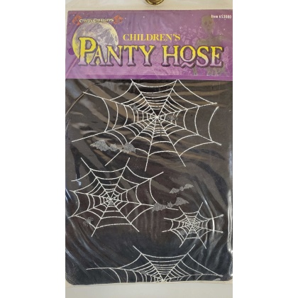 Creepy Creatures - Children's Panty Hose - Spider Webs - Medium