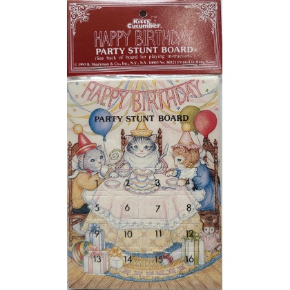 Kitty Cucumber Happy Birthday Party Stunt Board