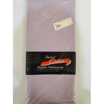 LILAC Rectangle Plastic Table Cover by Touch Of Color