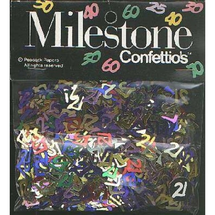 MILESTONE 21 confetti